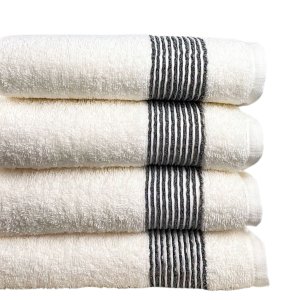 Kit 04 Toalha de Banho Branca Felpuda Macia Gigante 160cm X 80cm 100% Algodão - Tomie