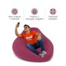 Puff Gamer Flex Cor Vinho - Tecido Interno 100% Poliéster - 4
