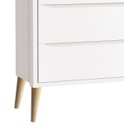 Ver imagem 3 de Cômoda Gaveteiro Théo New Branco Fosco com Natural - MoveisAqui