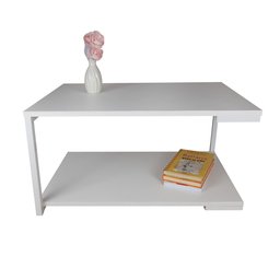 Mesa de Centro Strassis Design Sd-3090 Metal e Mdf Branca - 3