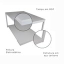 Ver imagem 7 de Mesa de Centro Strassis Design Sd-3090 Metal e Mdf Branca