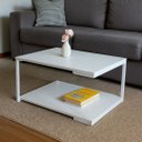 Ver imagem 1 de Mesa de Centro Strassis Design Sd-3090 Metal e Mdf Branca