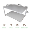 Mesa de Centro Strassis Design Sd-3090 Metal e Mdf Branca - 6