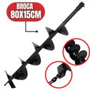 Ver imagem 2 de Broca para Perfurador de Solo 80x15cm Encaixe de 20mm Para Vulcan, Vonder, Tssaper, Branco e Outros