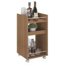 Ver imagem 1 de Carrinho Bar 3 Prateleiras e Rodizios 74x40 Cm 4628 Cinamomo Arly