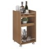 Carrinho Bar 3 Prateleiras e Rodizios 74x40 Cm 4628 Cinamomo Arly - 1