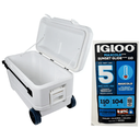 Ver imagem 2 de Caixa Térmica Cooler Igloo Maxcold 104l 110 Qt Rodas Coleman