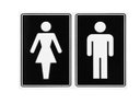 Ver imagem 1 de Placa de Sinalização Banheiro Masculino / Feminino
