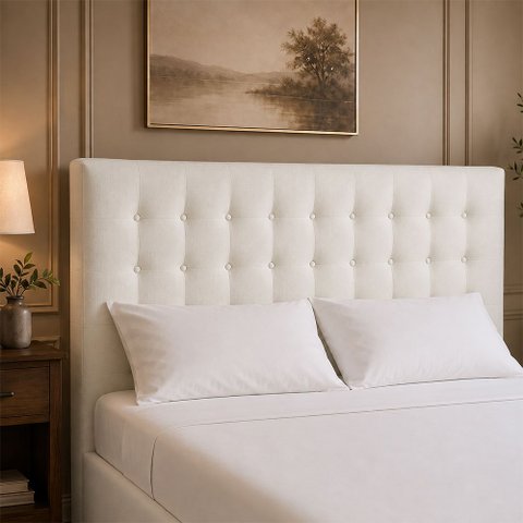 Cabeceira para Cama Box Casal 140cm Libia Facto Off White - Sallar Home