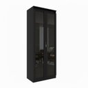 Ver imagem 7 de Cristaleira Vertical 2 Portas de Vidro 3 Prateleiras 160,5CMX60CM CR6004 Preto