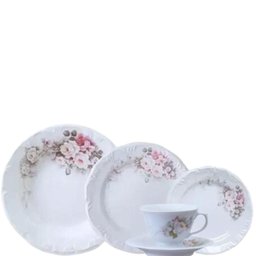 Baixela Serviço Jantar Eterna para 12pessoas 68pç Porcelana Schmidt - 6