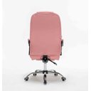 Ver imagem 6 de Cadeira Presidente Rosa com Massagem Couro Ecológico Home Office