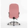 Cadeira Presidente Rosa com Massagem Couro Ecológico Home Office - 6