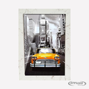 Ver imagem 2 de Porta Retrato 10x15 com Vidro Moldura Branco Marmorizado