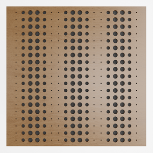 Painel Acústico Absorvedor Decorativo Skal10 60x60mm Maestra:freijó