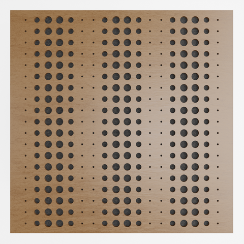 Painel Acústico Absorvedor Decorativo Skal10 60x60mm Maestra:freijó