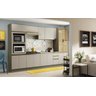 COZINHA MODULADA CONNECT 2 COM 11 PEÇAS 100% MDF COM VIDRO E RODAPÉ - HENN - 1