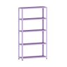 Estante Montável de Aço com 05 Prateleiras com Reforço Pandin 1,75 X 0,40 M Lilás - 1