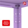 Estante Montável de Aço com 05 Prateleiras com Reforço Pandin 1,75 X 0,40 M Lilás - 3