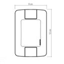 Ver imagem 2 de Conjunto 4x2 com 1 Interruptor Bipolar Simples Tramontina Aria 10 A 250 V Branco Tramontina