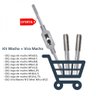 Kit Jogo de Macho Manual Aço Liga - M3 - M4 - M5 - M6 - M7- M8 - M10 - M12 + Desandador - 1