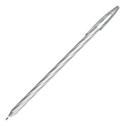 Caneta Esferográfica Spiro Gem Azul Corpo Prata 0.7mm Cis - 1