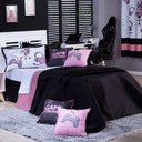 Ver imagem 1 de Kit Cobre Leito Colcha Solteiro Game Streamer Dupla Face com Almofadas Estampadas 05 Peças Cor Ros