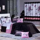 Ver imagem 3 de Kit Cobre Leito Colcha Solteiro Game Streamer Dupla Face com Almofadas Estampadas 05 Peças Cor Ros