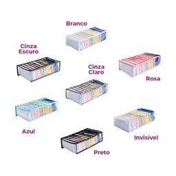 Organizador de Gaveta para Camisetas Pijamas Malha Moletom Infantil Legging 10Ax40Cx20L:Branco - 3