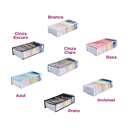 Ver imagem 3 de Organizador de Gaveta para Camisetas Pijamas Malha Moletom Infantil Legging 10ax40cx20l:branco