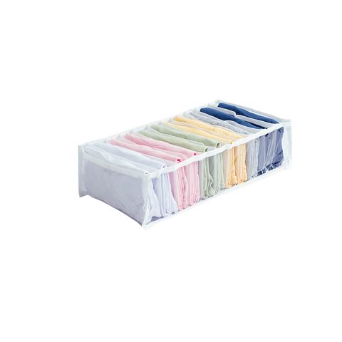 Organizador de Gaveta para Camisetas Pijamas Malha Moletom Infantil Legging 10ax40cx20l:branco