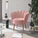 Ver imagem 2 de Poltrona Cadeira Decorativa Recepção Salao Quarto Menina Cor:rosa