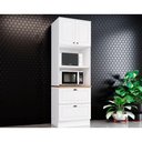 Ver imagem 1 de Paneleiro de Cozinha Modulado Americana C/ 2 Portas e 2 Gavetas (2 Fornos) 71.5cm Branco/naturehenn