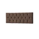 Ver imagem 2 de Cabeceira Painel Estofada Paris Suede Marrom Casal 1,40m para Cama Box