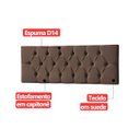 Ver imagem 6 de Cabeceira Painel Estofada Paris Suede Marrom Casal 1,40m para Cama Box