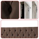 Ver imagem 7 de Cabeceira Painel Estofada Paris Suede Marrom Casal 1,40m para Cama Box