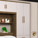 Ver imagem 5 de Roupeiro Modulado Cancun Casal Jequitibá Off White J&A Móveis