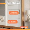 Ver mais imagens de Guarda Roupas Casal 2 Portas de Correr 4 Gavetas Frisado com Espelho 100% MDF Flower