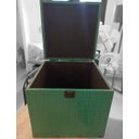 Ver imagem 2 de Caixa Quadrado Mdf Detalhe Pu Croco 24x24x24cm