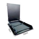 Ver imagem 4 de Fraldário Trocador de Fraldas Preto Dobrável Amortecedor Colchonete