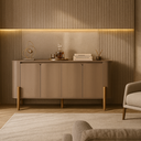 Ver imagem 1 de Aparador Buffet Olívia Pés Madeira Maciça Design Orgânico P/ Hall de Entrada Cantinho do Café:fendi