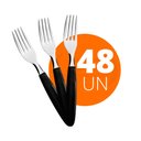 Ver imagem 1 de KIT - 48 Garfos de Mesa Ipanema Lâmina em Aço Inox Cabo Preto GPTOP - Tramontina