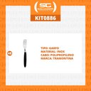 Ver imagem 2 de KIT - 48 Garfos de Mesa Ipanema Lâmina em Aço Inox Cabo Preto GPTOP - Tramontina