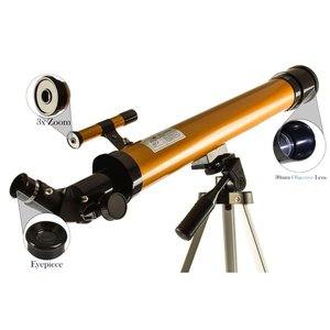 Telescópio Astronômico Refrator Profissional 50/100 Completo