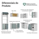 Ver imagem 4 de Armário de Cozinha Completa de Canto 416 Cm Branco/cinza Lux Madesa 01