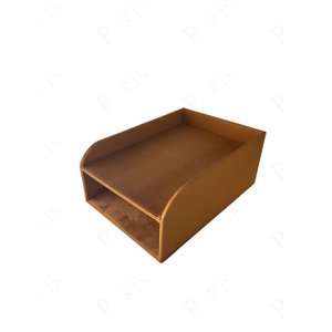 Porta Arquivos Revista em Couro Sintético Marrom 35cm Av0023 Btc