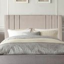 Ver imagem 2 de Cabeceira Cama Box King Estofada Grécia 195cm Suede:bege