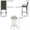 Ver imagem 2 de Mesa Bistro e 4 Banquetas Roma Fendi Corda Náutica 13 Trama Original