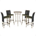 Ver imagem 1 de Mesa Bistro e 4 Banquetas Roma Fendi Corda Náutica 13 Trama Original