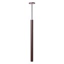 Ver imagem 2 de Kit 6 Pendente Luminária Tubo Marrom 50Cm Canopla 6cm